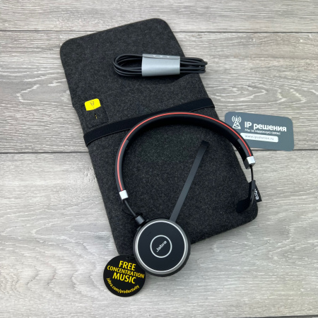 Jabra Evolve 65 SE Link380a MS Mono (6593-833-309), беспроводная Bluetooth гарнитура 